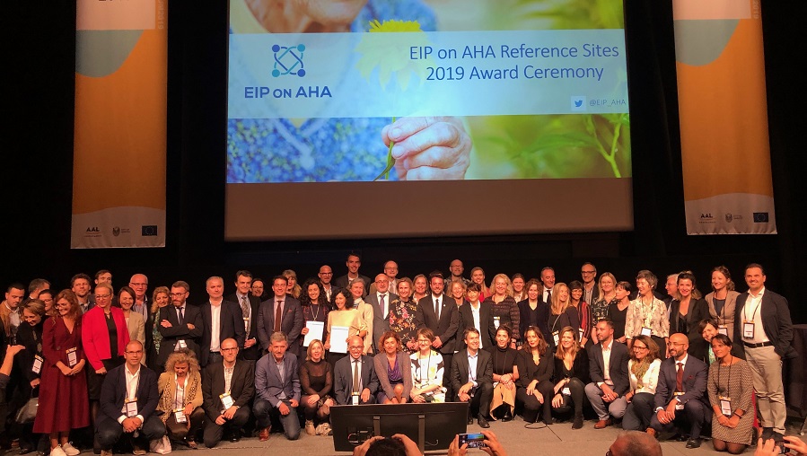Visor Cerimonia entrega Rexións de Referencia EIP on AHA. 25/09/2019